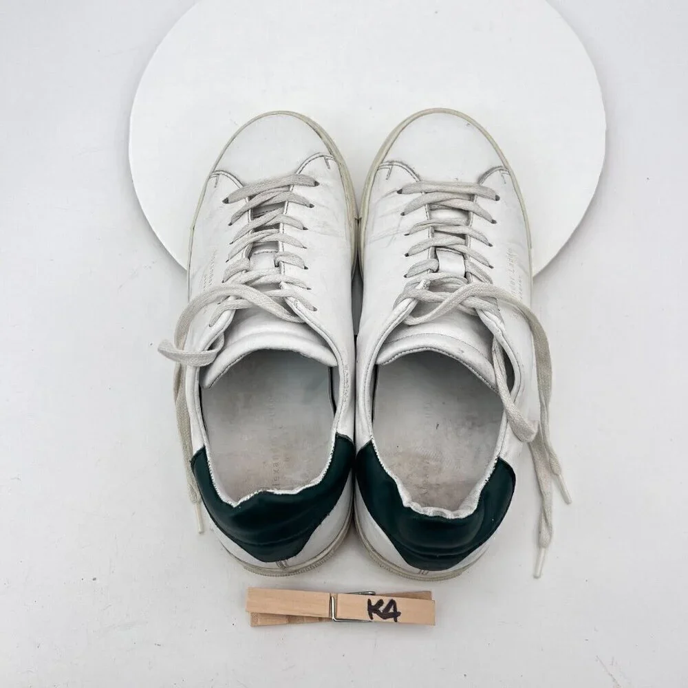 Alexander Laude Women Size EU 41 US 10 White Leather Lace Up Casual Shoes